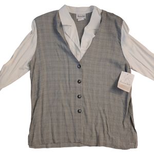 Jessica Scott Vintage Top NWT Size Large